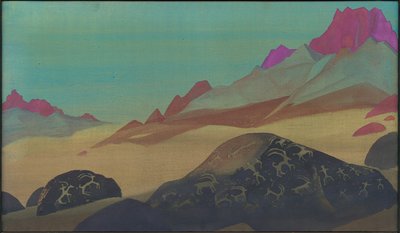 صخور لاداخ ، 1932 بواسطة نيكولاس رويريتش