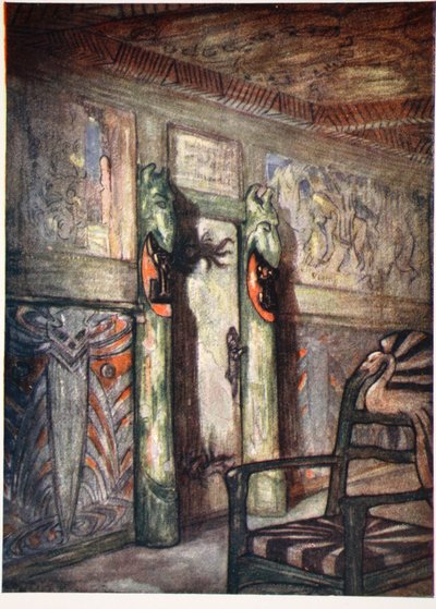 الغرفة التي كتبها Munthe at Holmencollen ، 1905 بواسطة نيكو جونجمان