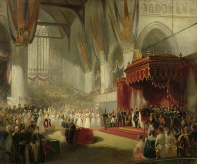تنصيب الملك ويليام الثاني في نيو كيرك بأمستردام في 28 نوفمبر 1840 بواسطة نيكولاس بينيمان