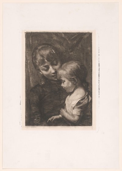 امرأة مع طفل بواسطة Nicolaas van der Waay