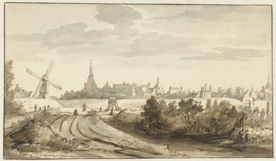 منظر لرافستين بواسطة Philips Koninck (رفض الإسناد)