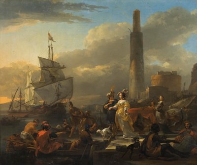 مشهد هاربور ، c.1665 بواسطة نقولا بيتيرز. برشم