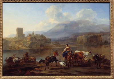 مرور صينية الرسم لبيرشيرم فان هارلم (1620-1683) بواسطة نقولا بيتيرز. برشم