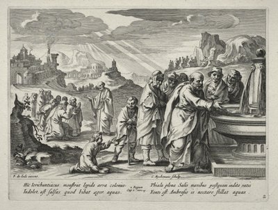 قصة أليشع بواسطة Nicolaes Rijckmans