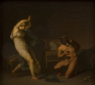 ترى فوتيس أن حبيبها لوسيوس قد تحول إلى مؤخرة. الحافز من Apeleius 'The Golden Ass بواسطة نيكولاي أبراهام أبيلدغارد