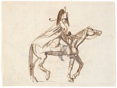 صورة كاريكاتورية لشخص عسكري على ظهور الخيل بواسطة نيكولاي أبراهام أبيلدغارد
