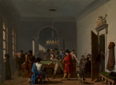 غرفة البلياردو بعد عام 1810. بواسطة نيكولاس أنطوان توناي