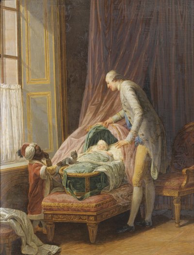 لويس فيليب جوزيف دورليانز 1747-1793 ، في المهد ، 1774 بواسطة نيكولاس برنار ليبيسي