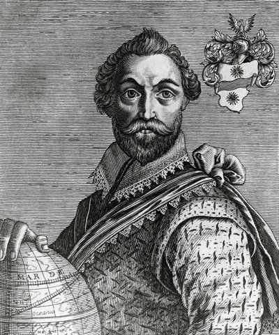 صورة لفرانسيس دريك (1540-1596) بواسطة نيكولاس الثاني دي لارميسين