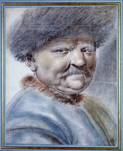 صورة لبطرس الأول (1672-1725) قيصر روسيا. رسم بالحجر الأسود رسمه نيكولا لاغنو (القرن السادس عشر - القرن السابع عشر). 0،31 × 0،25 م. شانتيلي ، متحف كوندي بواسطة نيكولاس لاغنو أو لانو