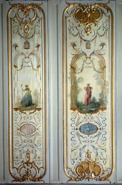 لوحة مرسومة من فندق Hotel de Peyrenc أدركها نيكولا لانكرت (1690-1743) 1725 باريس ، الفنون الزخرفية بواسطة نيكولاس لانكريت
