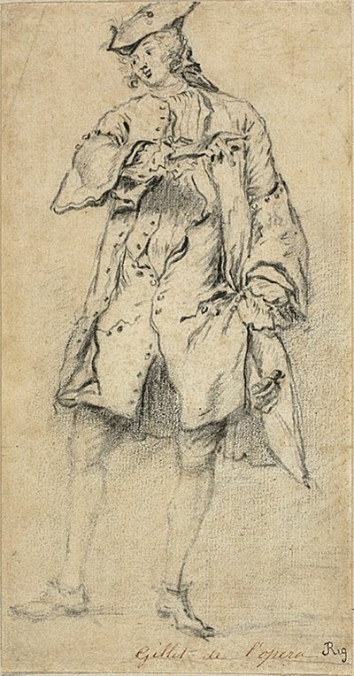 شاب واقف بواسطة Nicolas Lancret