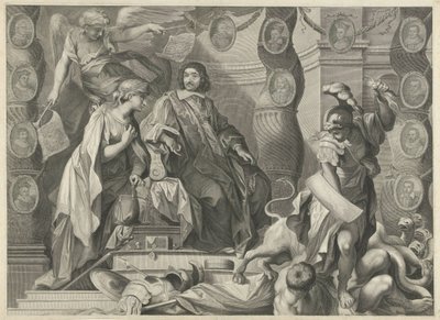 طباعة ترويجية لإيجيديوس لو مايستر (1663) ، الجزء العلوي بواسطة نيكولاس بيتاو (الأول)