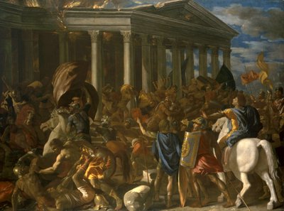 لا تدمير معبد القدس - تدمير معبد القدس ، بقلم بوسين ، نيكولاس (1594-1665). زيت على قماش بواسطة نيكولاس بوسين