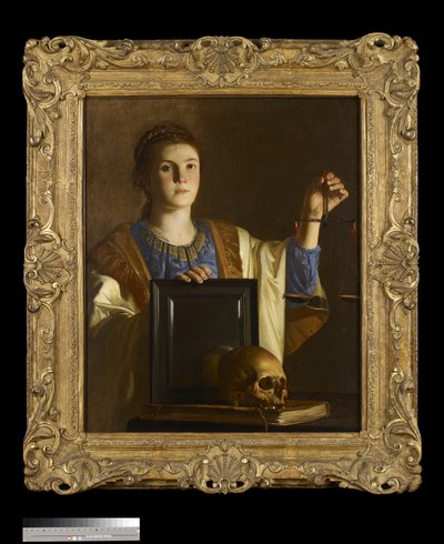 الحقيقة تقدم مرآة لأهالي العالم ، c.1630 بواسطة نيكولاس تورنييه