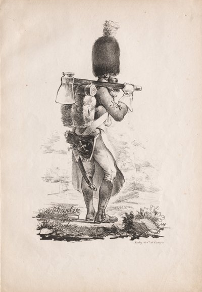 الأزياء العسكرية: المشاة ، 1817-1818. بواسطة الكسندر جبرائيل (بعد) ديكامبس