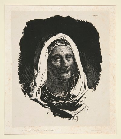 رأس امرأة عجوز بواسطة Nicolas Toussaint Charlet