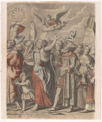 موكب نصر المسيح مع شخصيات من العهد القديم والعهد الجديد (الجزء الثاني) Le triomphe de Jesus Christ (العنوان على الكائن) بواسطة بيير جاليز