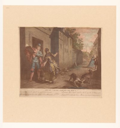 التقى Straatgezicht مع رجل قابل boek أو لا يعرف أبدًا كل شيء (العنوان على الكائن) Fabels van Jean de La Fontaine (عنوان السلسلة) جناح مطبوعات جديدة لحكايات La Fontaine (عنوان السلسلة) بواسطة م روي