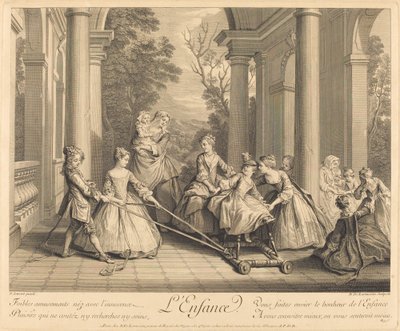 طفولة بواسطة Nicolas de Larmessin IV after Nicolas Lancret