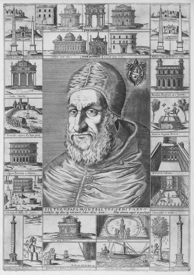 صورة سيكستوس الخامس ، كاليفورنيا. 1589. ، كاليفورنيا. 1589. بواسطة نيكولاوس فان ألست
