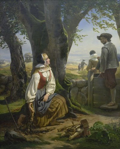 عثرت كيرستن سفندداتر على القرن الذهبي في جاليوس في 20 يوليو 1639 بواسطة نيلز سيمونسن
