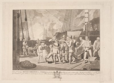 كريستيان الرابع في معركة فيهمارن البحرية 1644 بواسطة نيلز تروسليف