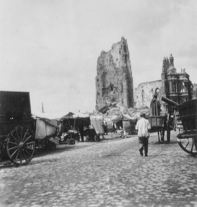 فندق دي فيل ، أراس ، فرنسا ، الحرب العالمية الأولى ، c1914-c1918 بواسطة العندليب وشركاه