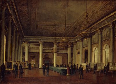 منظر داخلي لمنزل دميتري ناريشكين خلال اجتماع لجمعية تشجيع الفنون ، 1825 بواسطة نيكانور جريجوريفيتش تشيرنيتسوف