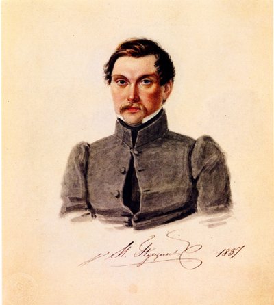 Decembrist Ivan Pushchin من بورتريه 1798-1859 ، 1837 بواسطة نيكولاي ألكسندروفيتش بستوزهيف