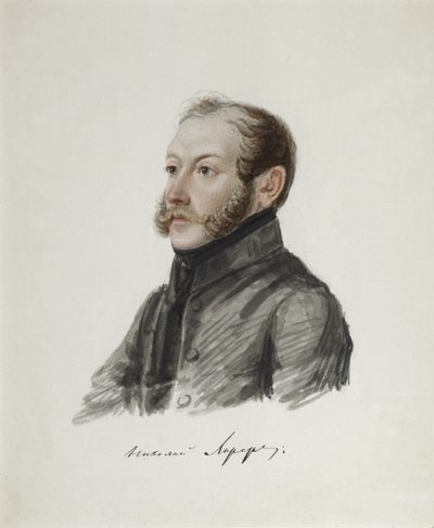 صورة ل Decembrist Nikolai Lorer 1794-1873 ، 1832-1833 بواسطة نيكولاي ألكسندروفيتش بستوزهيف