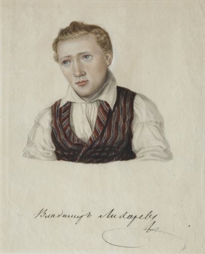 صورة للديسمبري فلاديمير نيكولايفيتش ليشاريف 1803-1840 ، 1828 بواسطة نيكولاي ألكسندروفيتش بستوزهيف