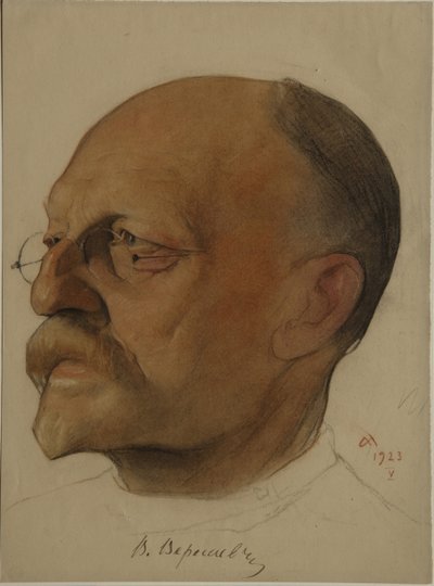 صورة Vikenty Vikentyevich Veresaev 1867-1945 ، 1923 بواسطة نيكولاي أندرييفيتش أندرييف