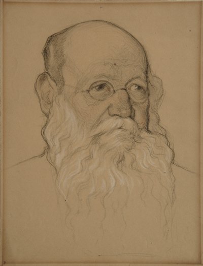 صورة الكونت الثوري Pyotr A. Kropotkin 1842-1921 ، 1920-1921 بواسطة نيكولاي أندرييفيتش أندرييف
