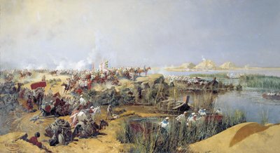 القوات الروسية تعبر نهر أمو داريا ، 1873 1889. بواسطة نيكولاي كاراسين