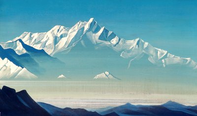 جبل خمسة كنوز عالمين ، 1933. بواسطة نيكولاي كونستانتينوفيتش ريريش