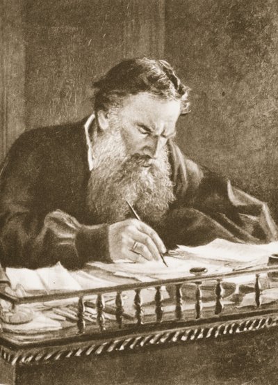 ليو تولستوي (صورة بني داكن) بواسطة Nikolai Nikolaevich Ge
