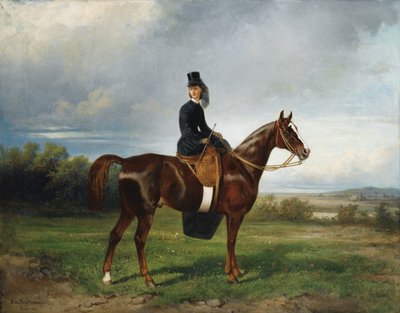 صورة الفروسية لسيمورينا بويرسون ، ني كوثبرتسون ، 1863 بواسطة نيكولاي إيجوروفيتش سفيرشكوف