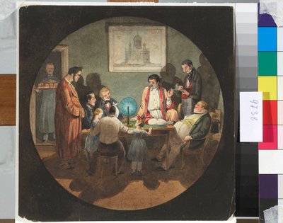 أمسية مع المهندس المعماري كونستانتين ثون (تون) (1794-1881) - عمل نيكولاس بينوا (1813-1898) بواسطة نيكولاي بينوا