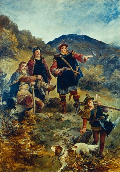 يشير أولاف كير إلى مدينة بيرغن بواسطة نيلس بيرجسلين