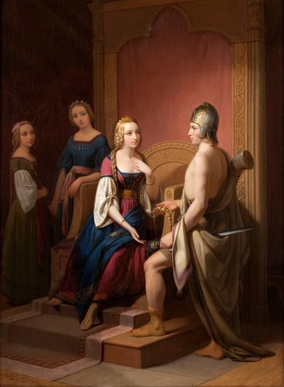 Heimdall يعيد Brisingamen إلى Freya ، 1846 بواسطة نيلز جاكوب بلومير