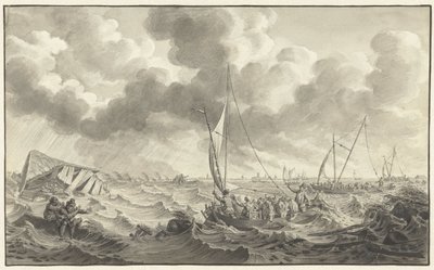 خرق دايك بالقرب من كامبن ، 1775 بواسطة نواش فان دير مير (الثاني)