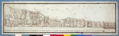 The aqueduct at Arcueil (pen & ink on paper) بواسطة نويل جاسلين