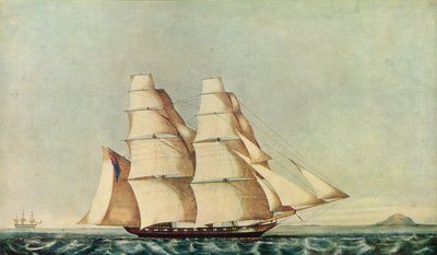 `` The Opium Clipper Brig Anonyma in the Straits of Malacca '' ، ١٨٤٦ بواسطة نورمان هيل