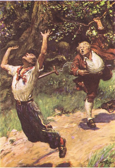 ضربت نقطة توم الفقيرة قبل كل شيء ، من Treasure Island الذي نشره MacDonald 1947 (لون ليثو) بواسطة نورمان ميلز السعر
