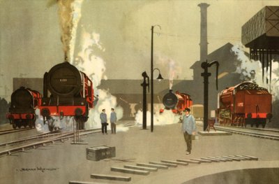 حظائر محرك كامدن تاون ، ج. 1935 '، 1945. بواسطة نورمان ويلكنسون