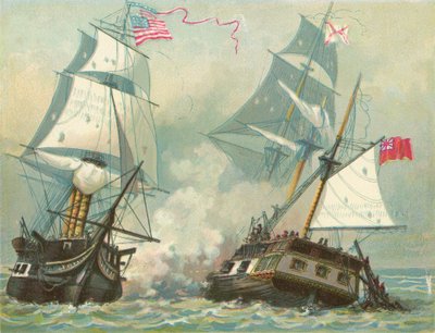قتال بين الدستور و Guerriere بواسطة North American