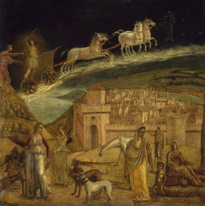 فايتون يقود عربة فيبوس ، 1475-1500 بواسطة مدرسة شمال إيطاليا