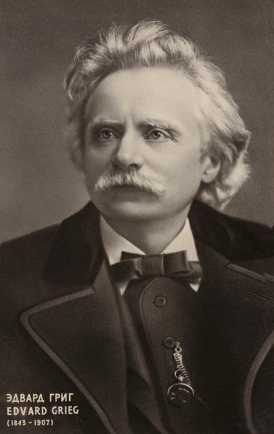 إدوارد جريج ، ملحن وعازف بيانو نرويجي (1843-1907) بواسطة مصور نرويجي