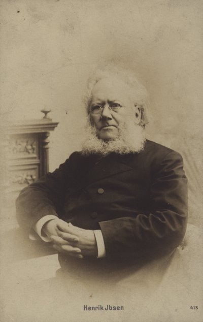 هنريك إيبسن (1828-1906) ، كاتب مسرحي نرويجي بواسطة مصور نرويجي